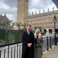 Sean and Evie at Parliament cropped